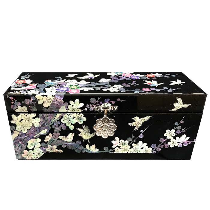 宝石箱韓国 螺鈿 ジュエリーボックス 宝石箱 - 工芸品